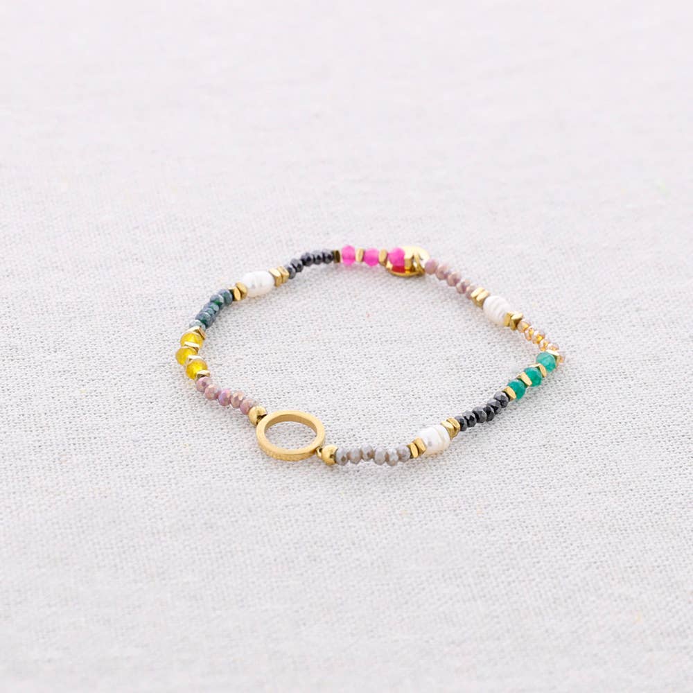 Bracelet perles acier inoxydable