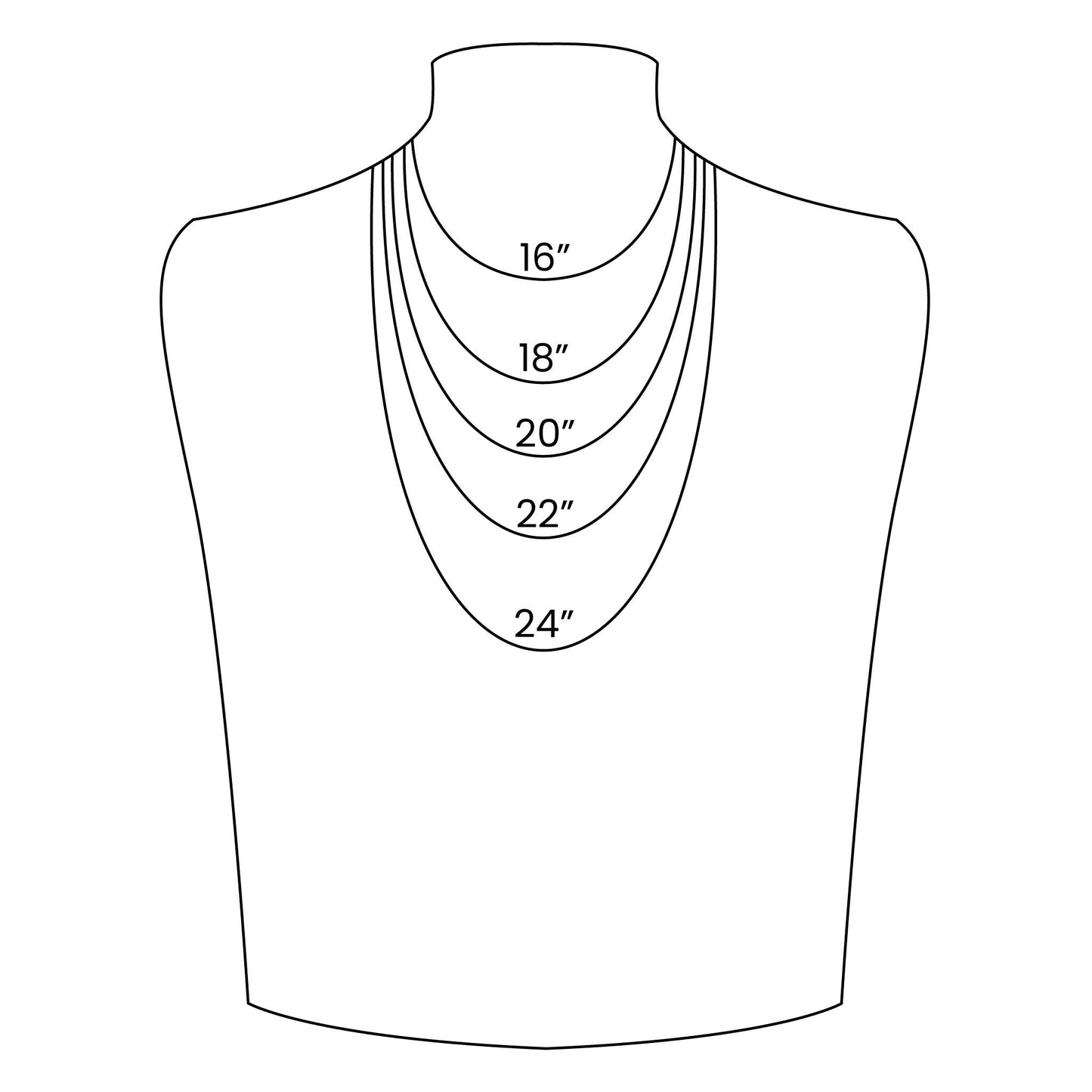 WJW - Collier à chaîne en or 18 carats avec trombones