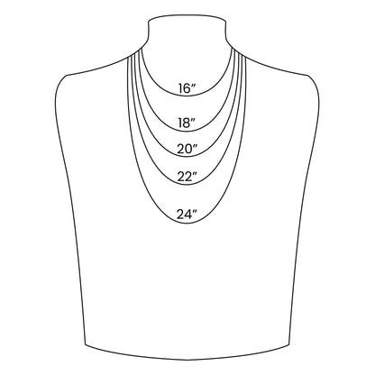 WJW - Collier à chaîne en or 18 carats avec trombones