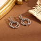 Boucles D' Oreilles Argentées Créoles