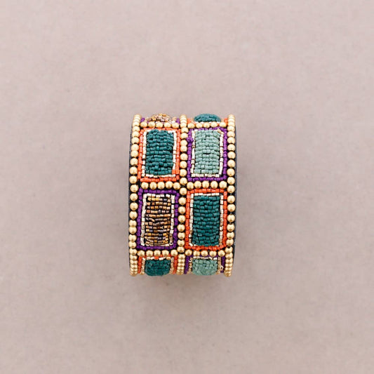 Bracelet manchette perles