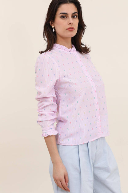 BLOUSE À RAYURES