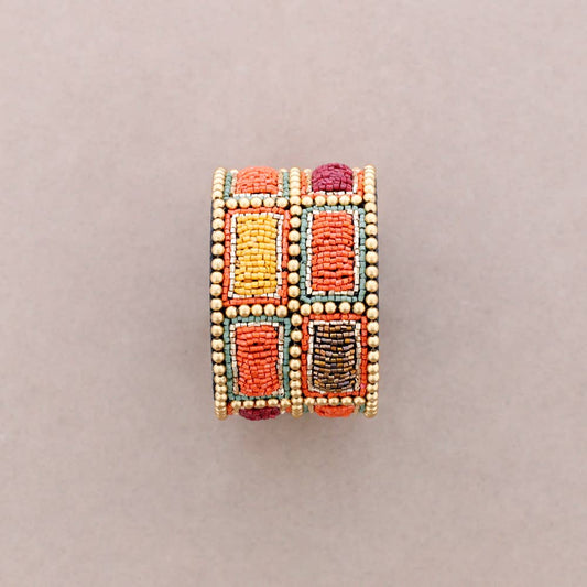 Bracelet manchette perles