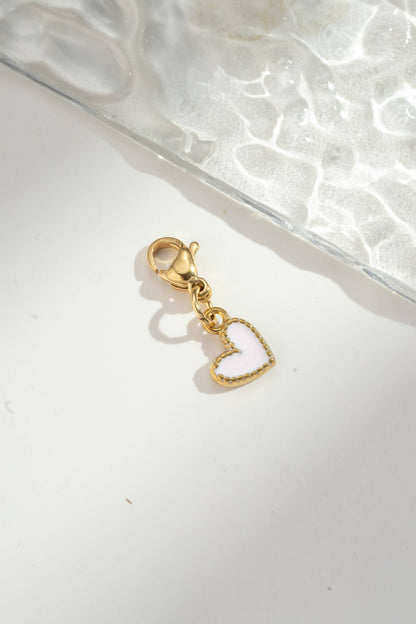 Cosmos - Lot de 5 petits pendentifs cœurs couleurs assorties