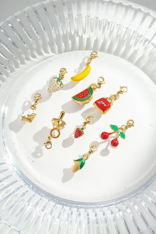 Cosmos - Charm Pendentifs Fruits Originaux Acier Inoxydable