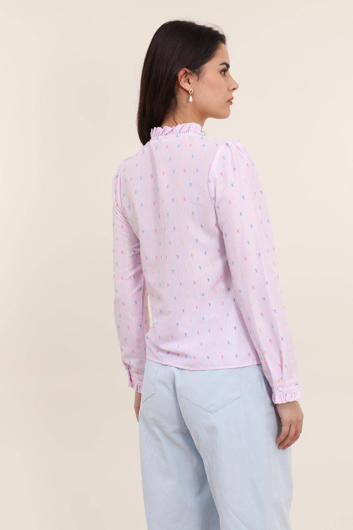 BLOUSE À RAYURES