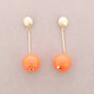 Boucles d'oreilles boule en résine XL