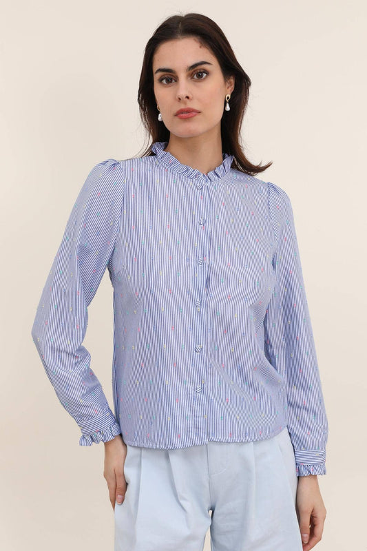BLOUSE À RAYURES