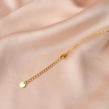 Collier acier chaine billes perles d'eau douce nacre