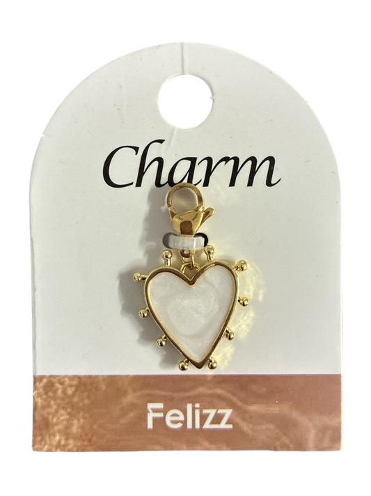 Charm cœur nacré