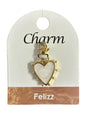 Charm cœur nacré