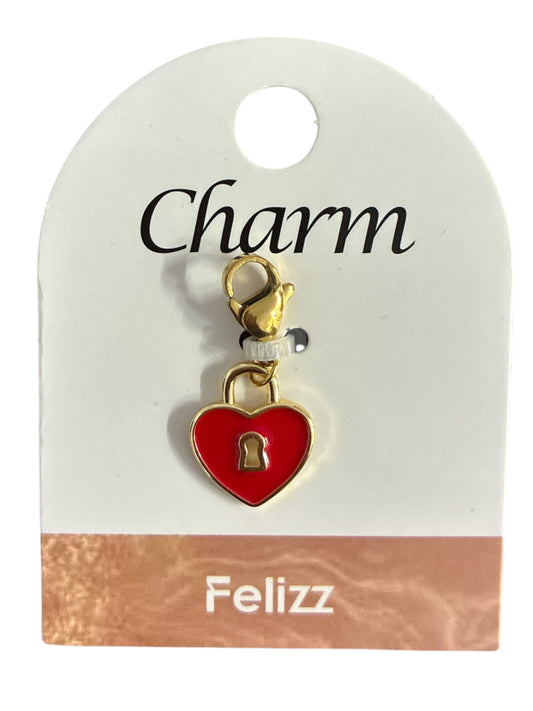 Charm Cœur cadenas
