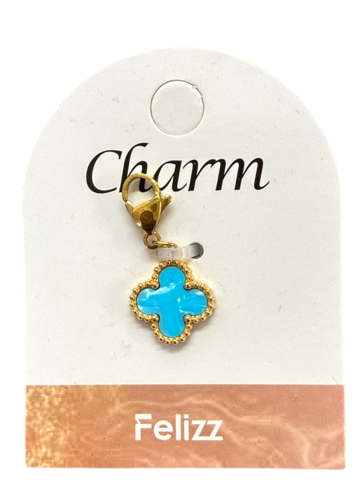 Charm Trèfle Turquoise