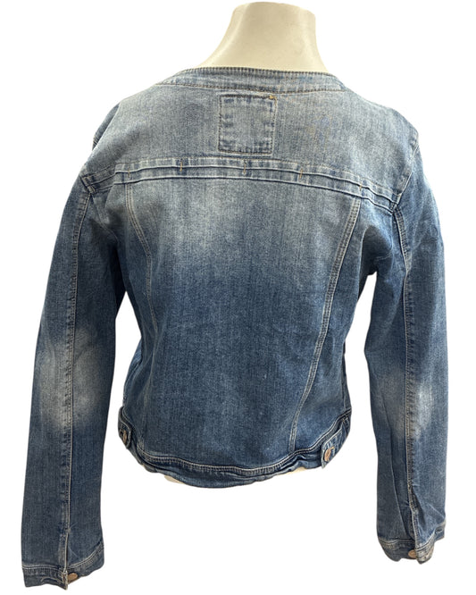 Veste Jean Promod Taille 40 - Col Rond Chic et Moderne
