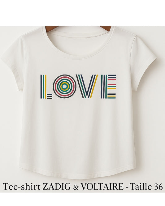 Tee-shirt ZADIG & VOLTAIRE : Love is All You Need