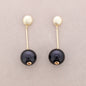 Boucles d'oreilles boule en résine XL