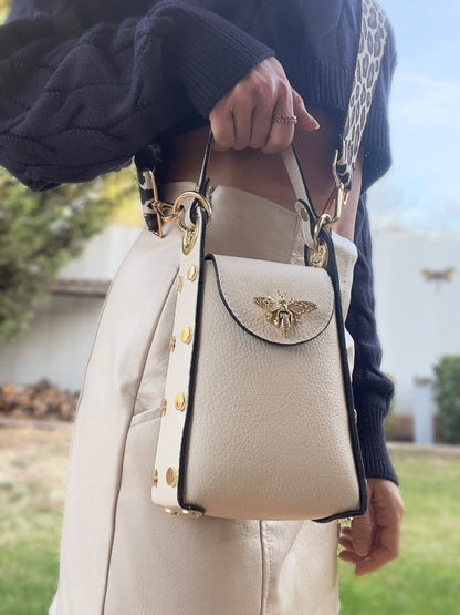 Cassette : The Bee Bag, blanc crème.