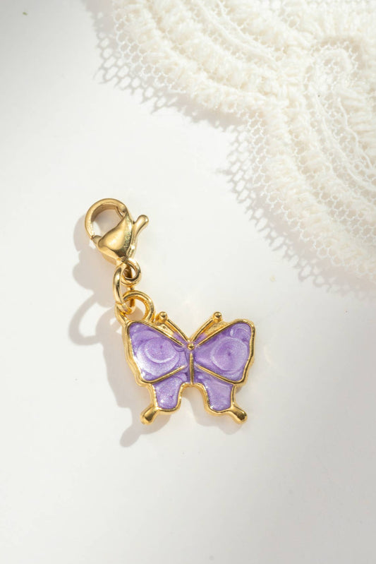 Cosmos - Pendentif Charm Papillon  – Acier Inoxydable Fantaisie