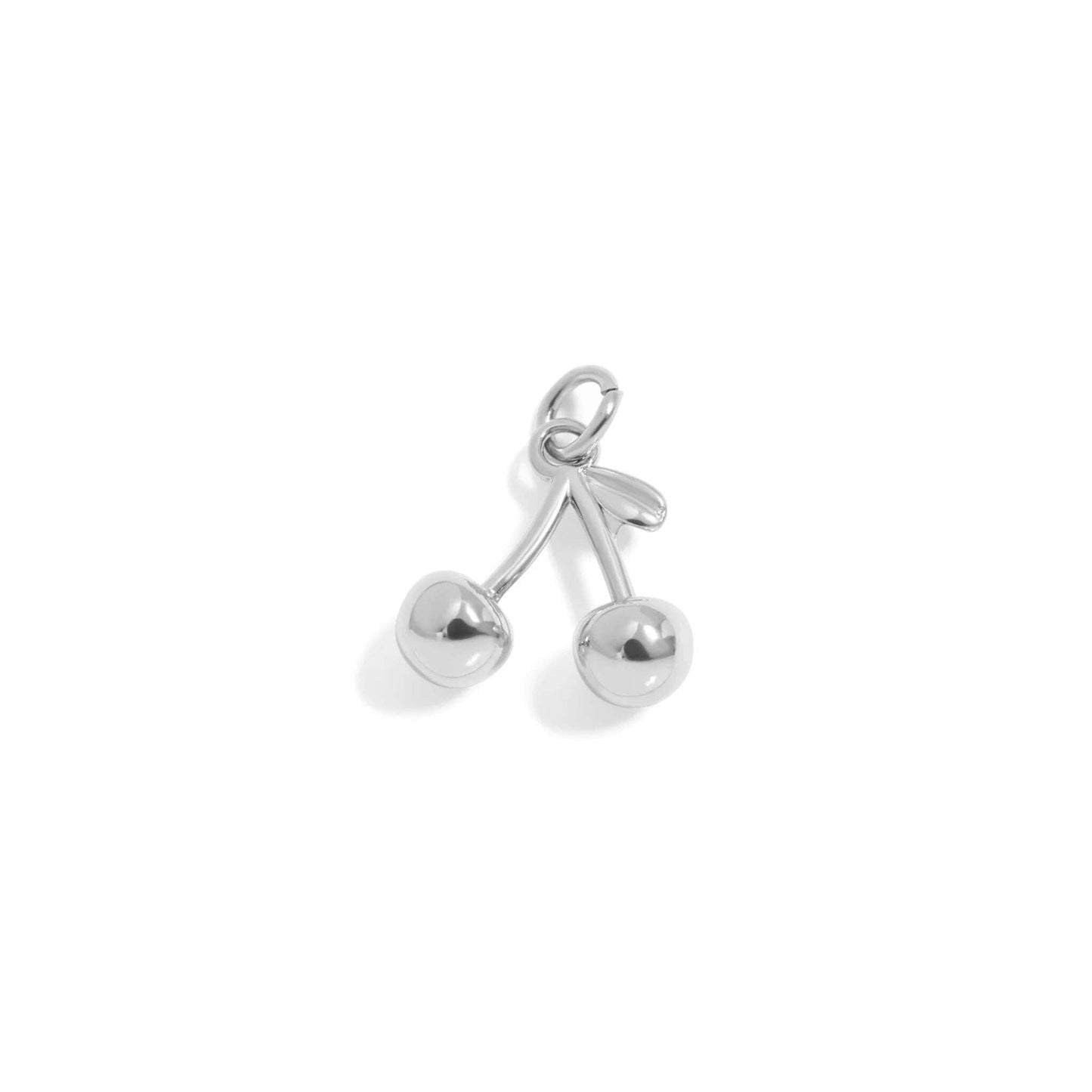 WJW - Pendentif Cerise en Acier Inoxydable PVD Or 18K