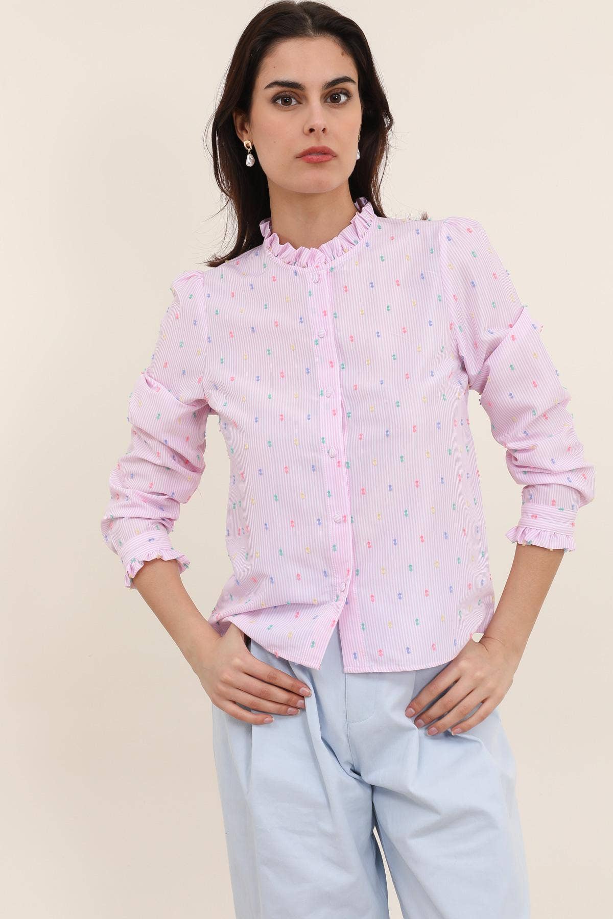BLOUSE À RAYURES
