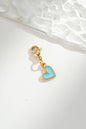 Cosmos - Pendentif Charms Coeur Tendre Serti  – Acier Inoxydable Fantaisie