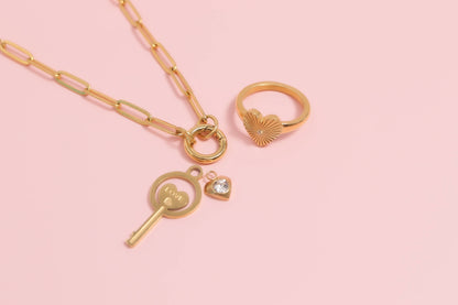 WJW - Collier Porte-Charme Mousqueton en Acier Inoxydable